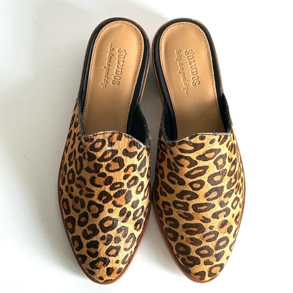 🍂NEW IN BOX Soludos Venetian Leopard Mules. Size: 5 - Picture 11 of 12